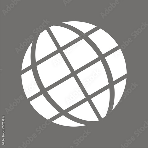 Icono globo tierra FO
