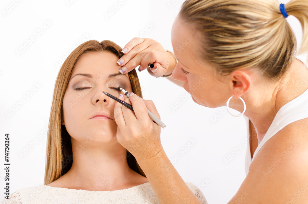 Make up artist at work Make up artist at work