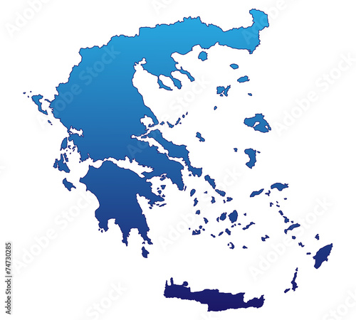 Griechenland in Blau