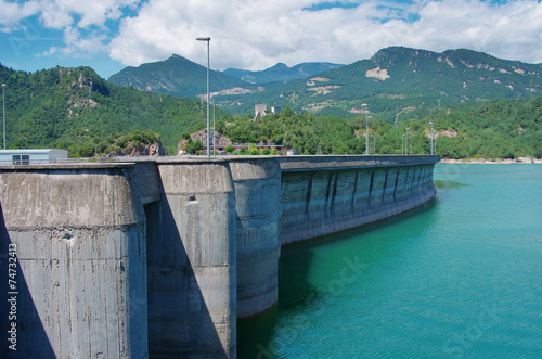 Baells dam in  Bergueda ,  Catalonia, Spain photo