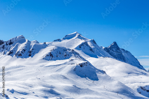 View of the mountain La Grande-Motte.