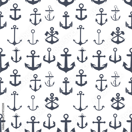 Anchors seamless background