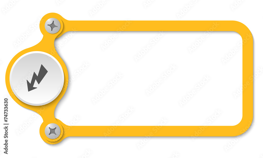 vector frame with screws and flash vector frame with screws and flash