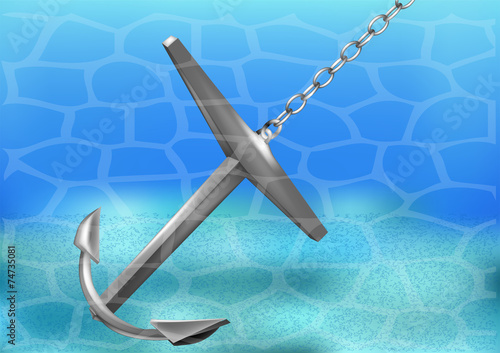 anchor under water