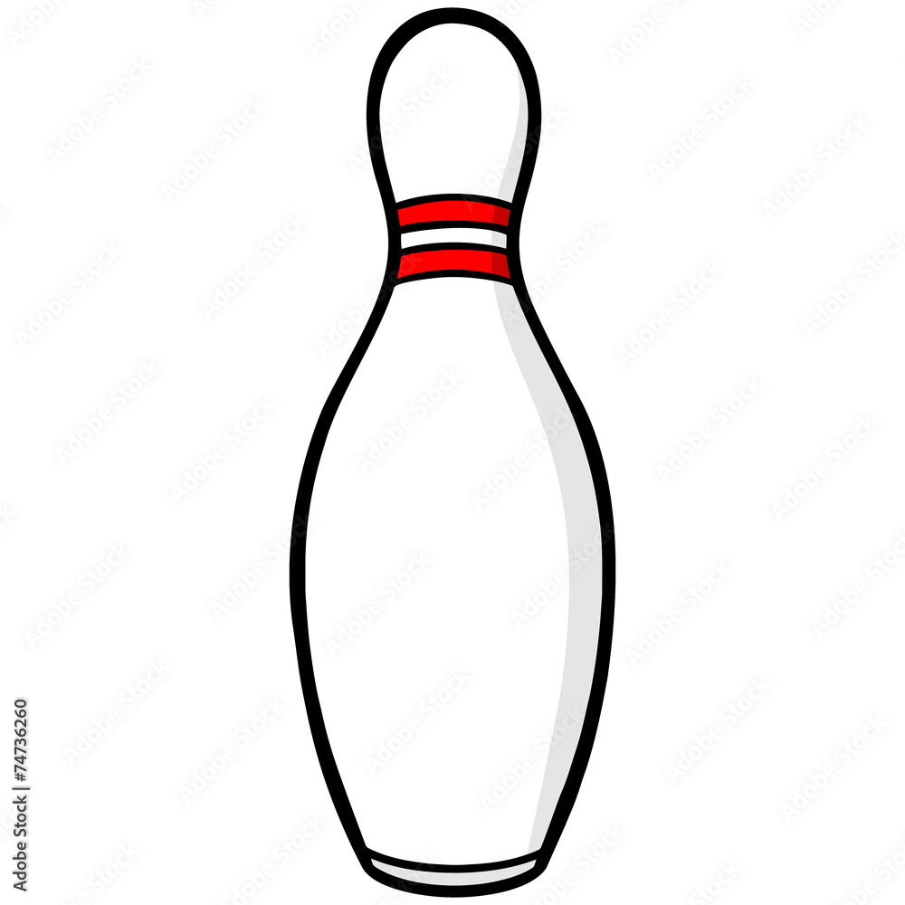 Bowling Pin Stock Vector Adobe Stock