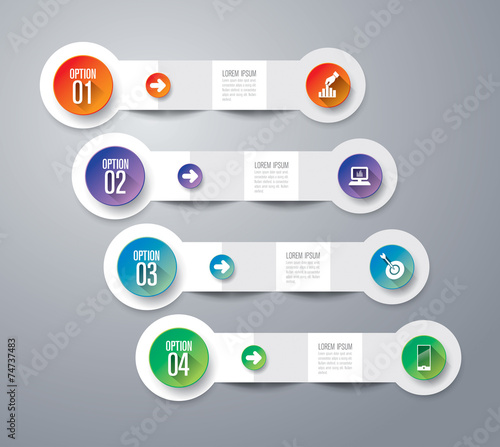 Infographics vector design template.