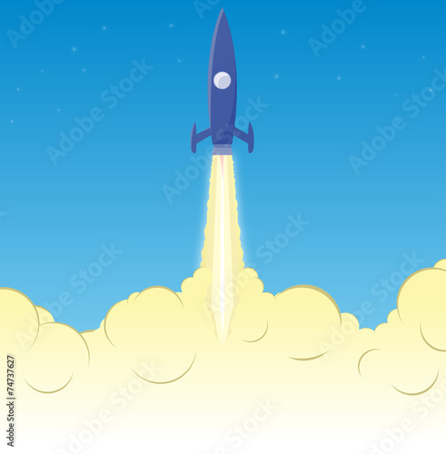Rocket smoke clouds