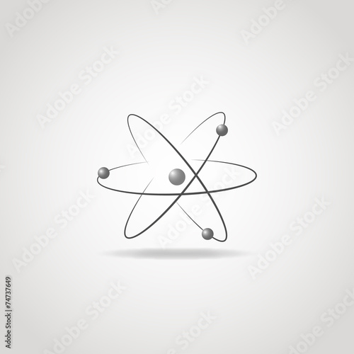 Simple atom icon