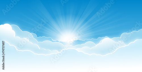 Sky with clouds