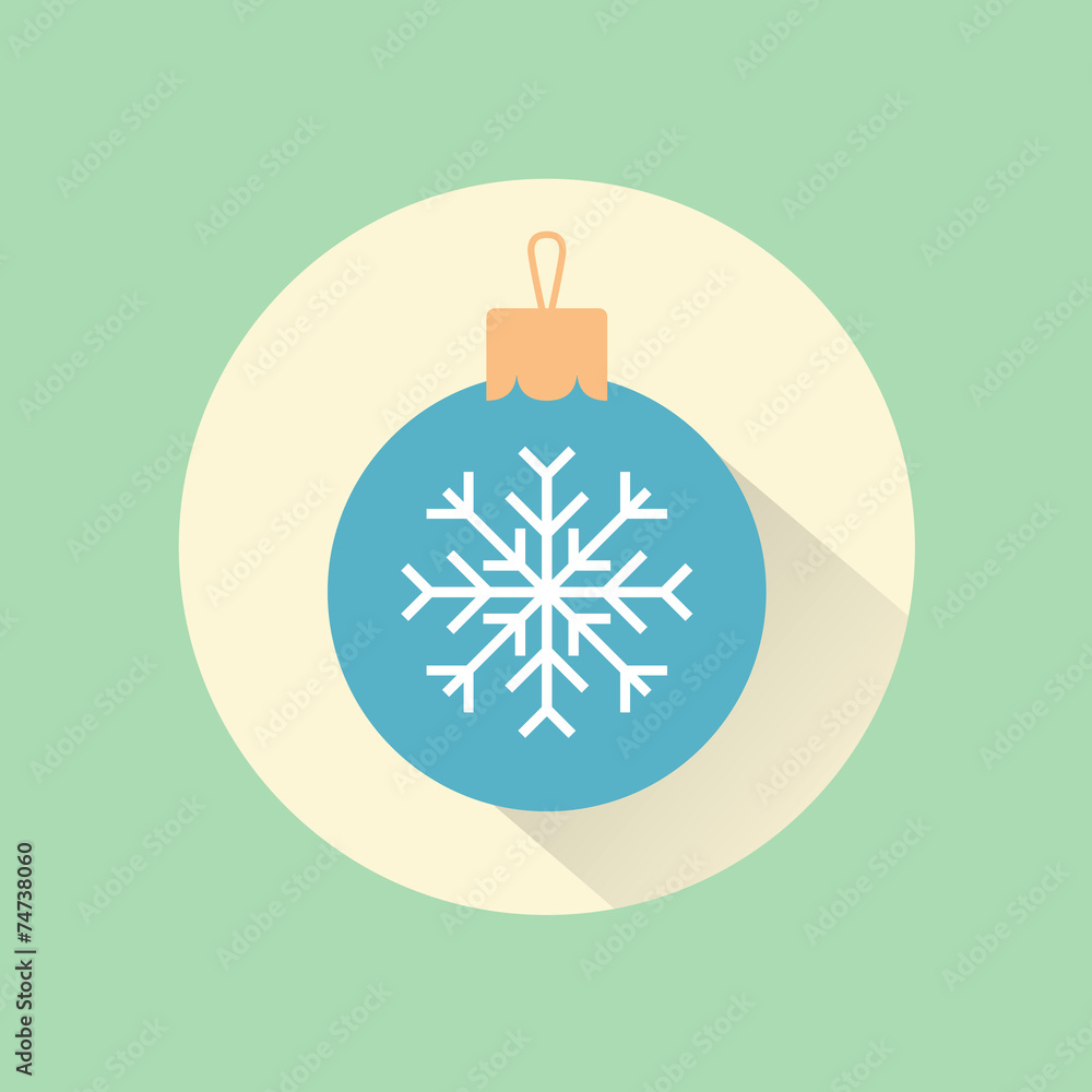 Happy New Year set of icons: christmas toy Happy New Year set of icons: christmas toy