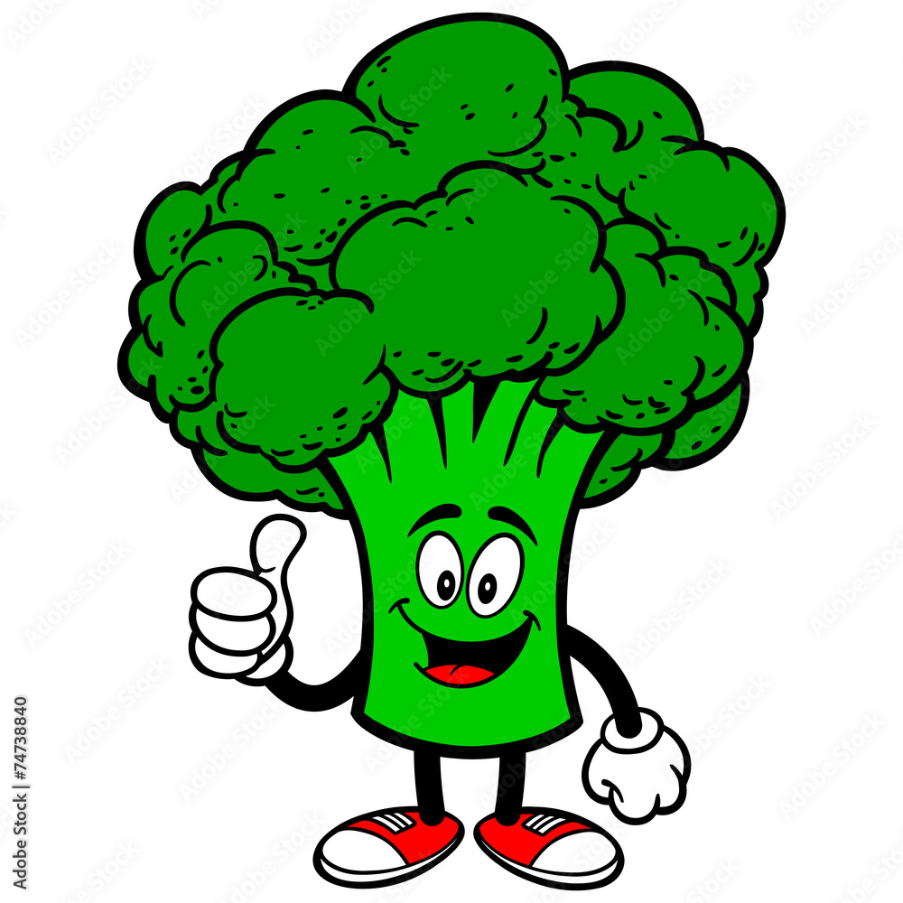 Broccoli with Thumbs Up Broccoli with Thumbs Up