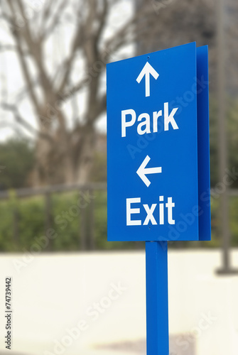 Parking Directions Sign