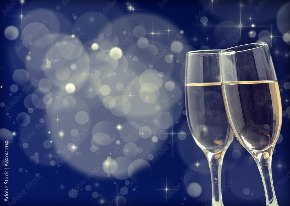 Glasses with champagne Glasses with champagne