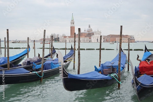 Gondolas in Venice, Italy © konstan