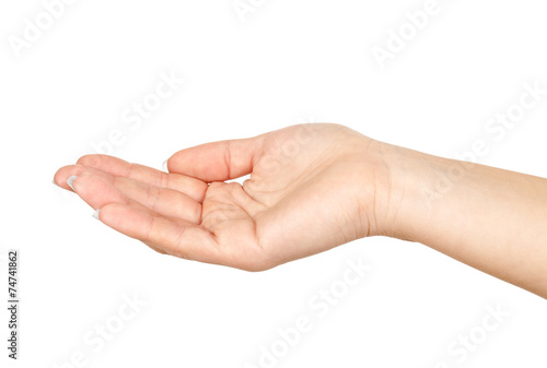 hand sign isolated on white background