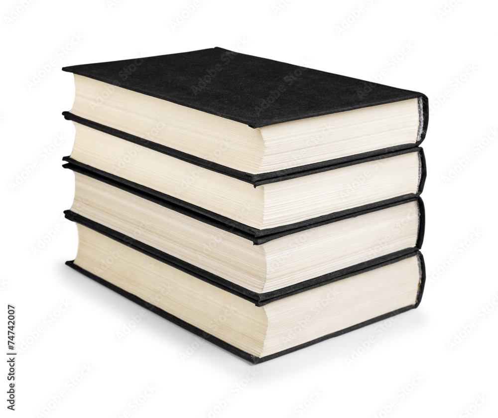 Old colorful books isolated on white background Old colorful books isolated on white background