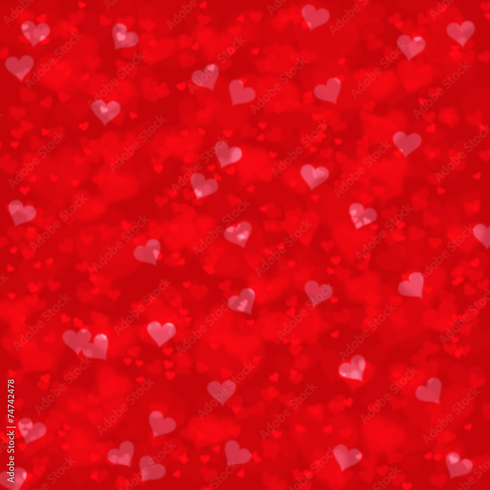 Blurry red hearts abstract Blurry red hearts abstract