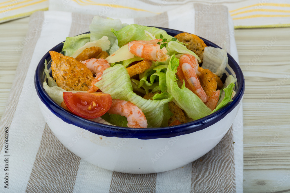 Caesar salad with shrimps Caesar salad with shrimps