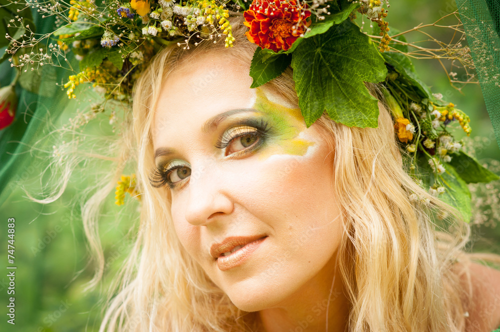 Pretty woman, summer, nature. Pretty woman, summer, nature.