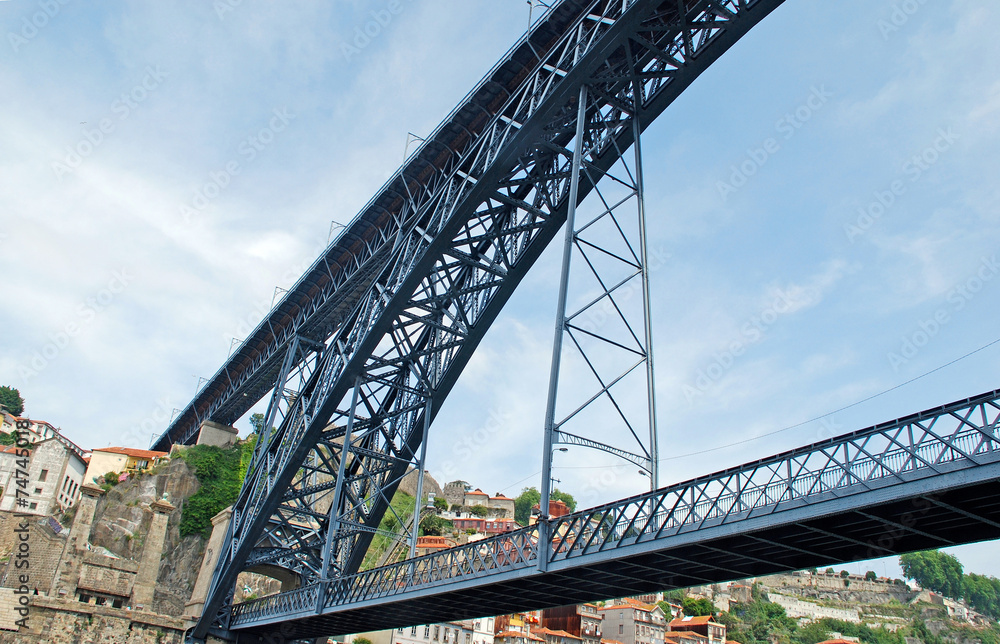 Dom Louis bridge in Porto(Portugal)