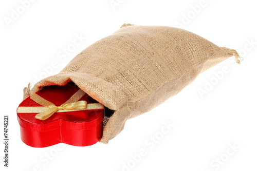 Jute bag with gift box