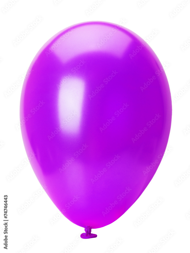 purple balloon isolated on the white background purple balloon isolated on the white background
