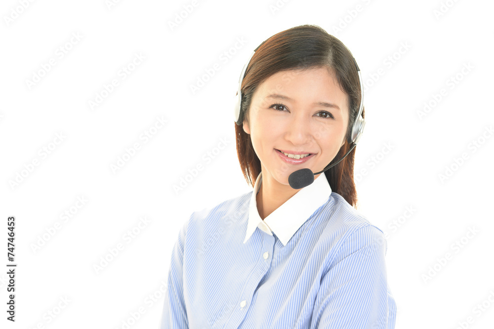 笑顔のオペレーター 笑顔のオペレーター
