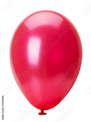 red balloon isolated on the white background