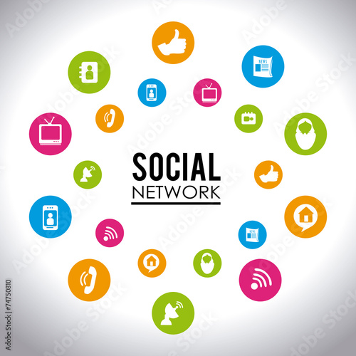Social media design, vector illustration.