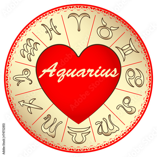 zodiac sign Aquarius, for lovers on Valentine's day