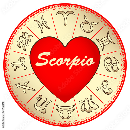 zodiac sign Scorpio, for lovers on Valentine's day