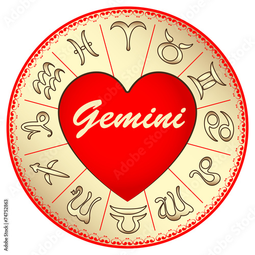 zodiac sign Gemini, for lovers on Valentine's day
