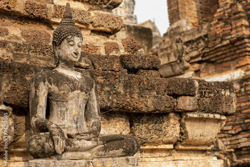 Buddha Statue Sukhothai  Thailand