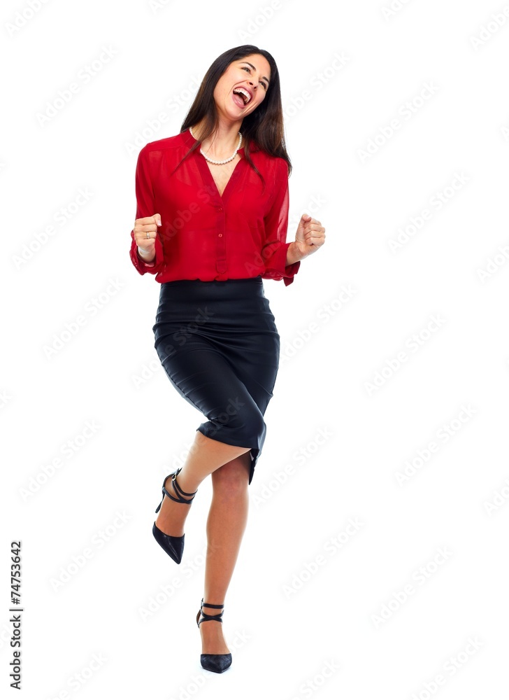 Happy business woman. Happy business woman.