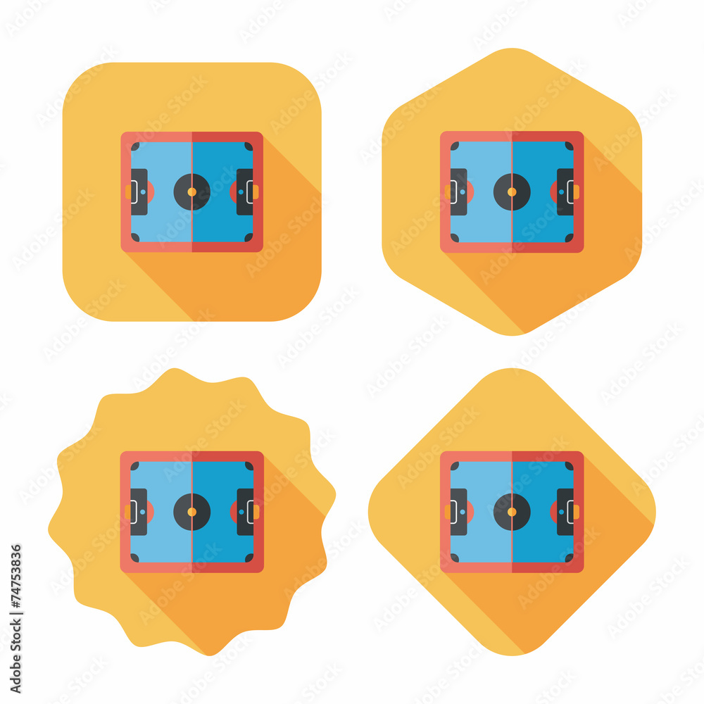 baketball court flat icon with long shadow,eps10 baketball court flat icon with long shadow,eps10