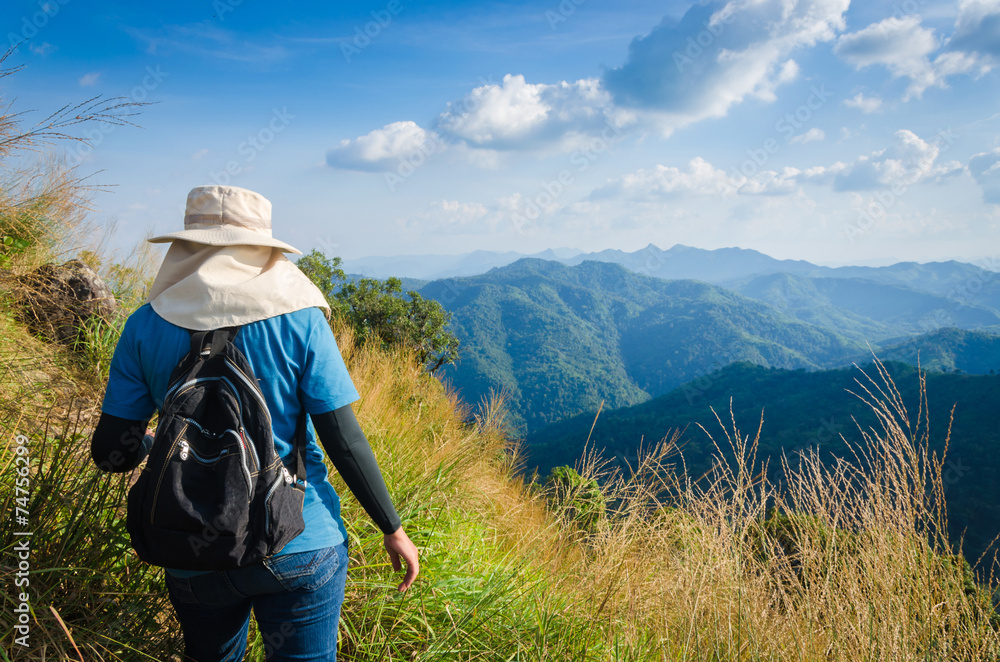 (Khao Chang Puak) Mountains and jungle in Thailand.