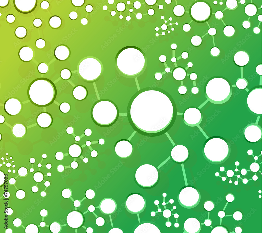 green atom link network illustration