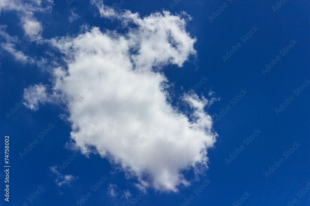 Many clouds on blue sky Many clouds on blue sky