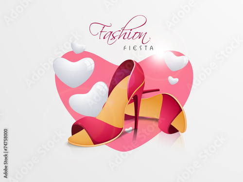 Pink high heel sandals for women.