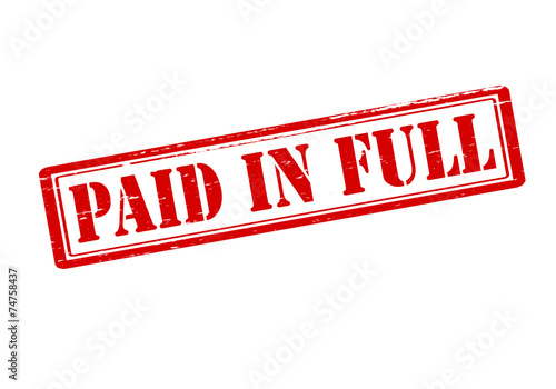 Paid in full