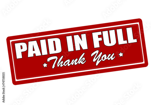 Paid in full