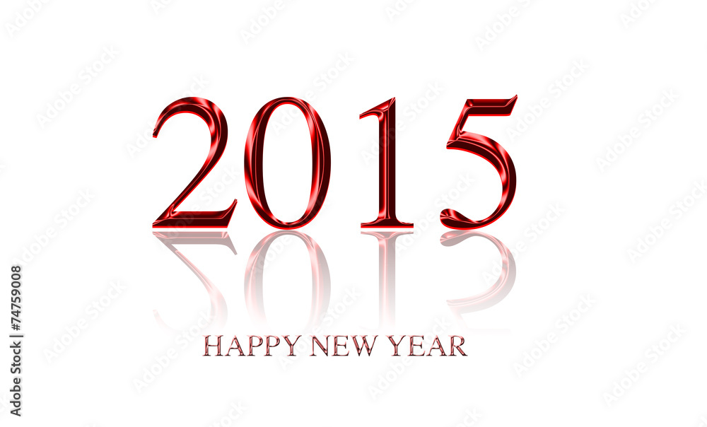 Text 2015 new year design isolated Text 2015 new year design isolated