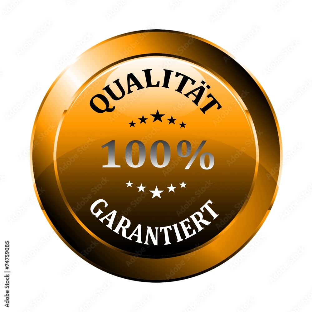 100% Qualität - Gold Button