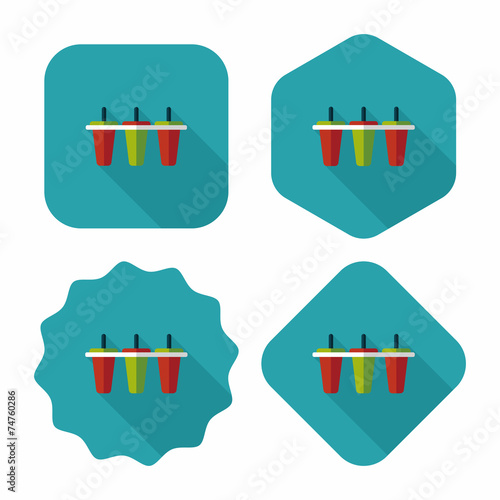 kitchenware ice maker flat icon with long shadow,eps10