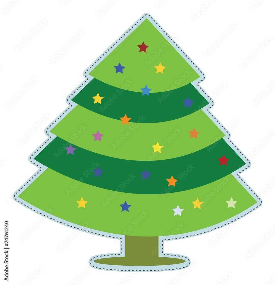 Christmas Tree Vector Christmas Tree Vector