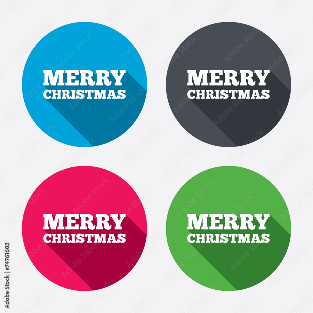 Merry christmas text sign icon. Present symbol. Merry christmas text sign icon. Present symbol.