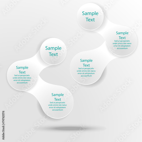 metaball colorful round diagram infographics