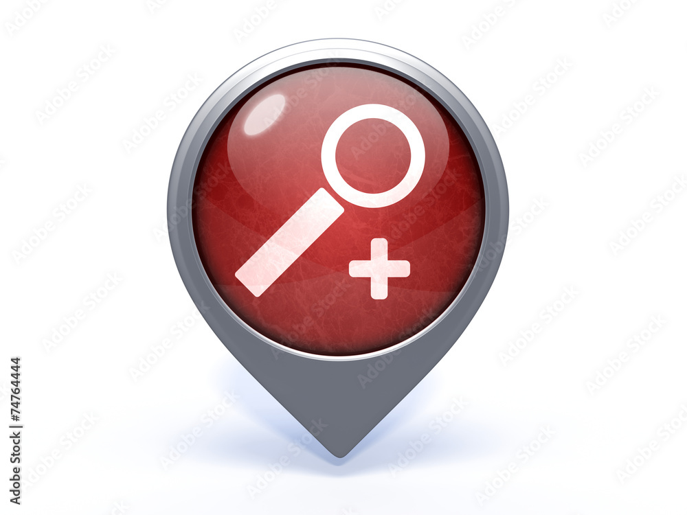 Obraz premium search circular icon on white background