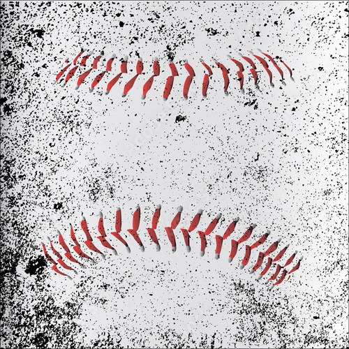 Grunge Baseball Stitches