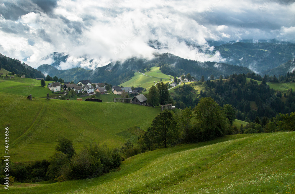 Countryside in Alps